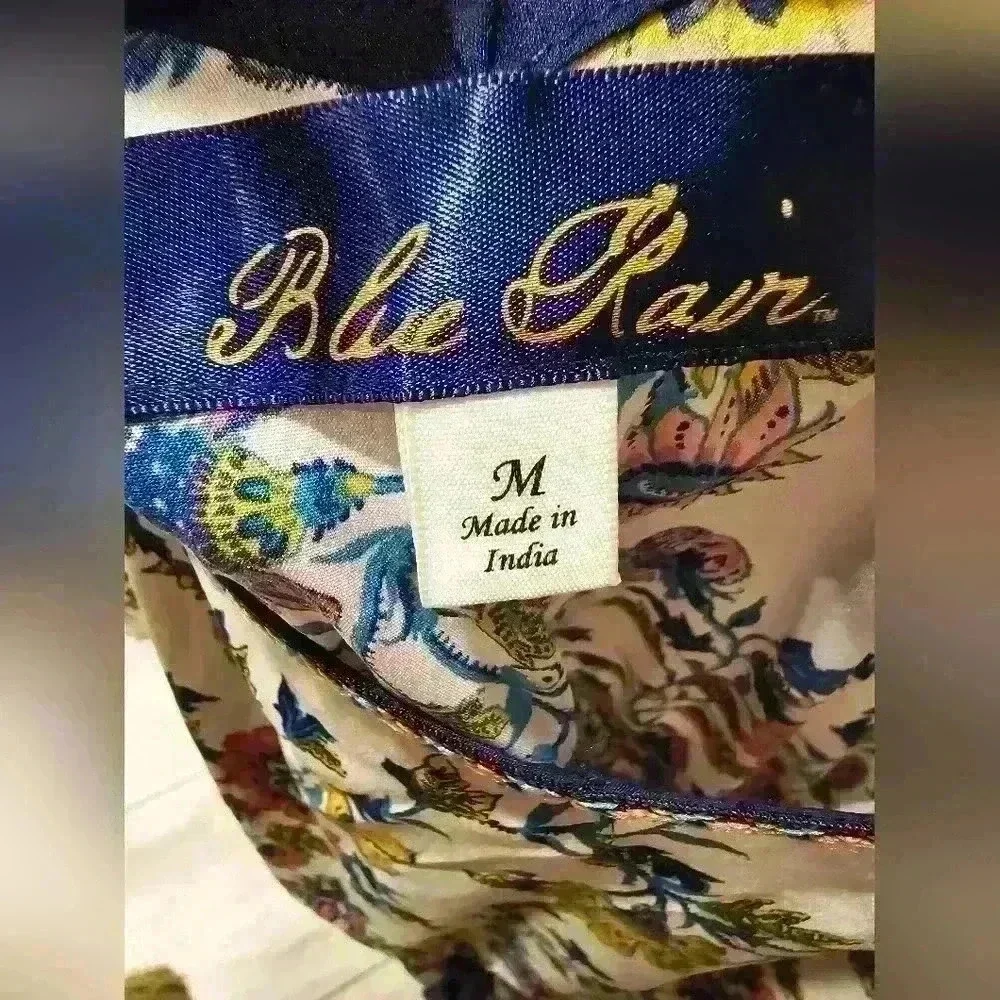 Blue Rain Floral Cold Shoulder Boho Lightweight Romper